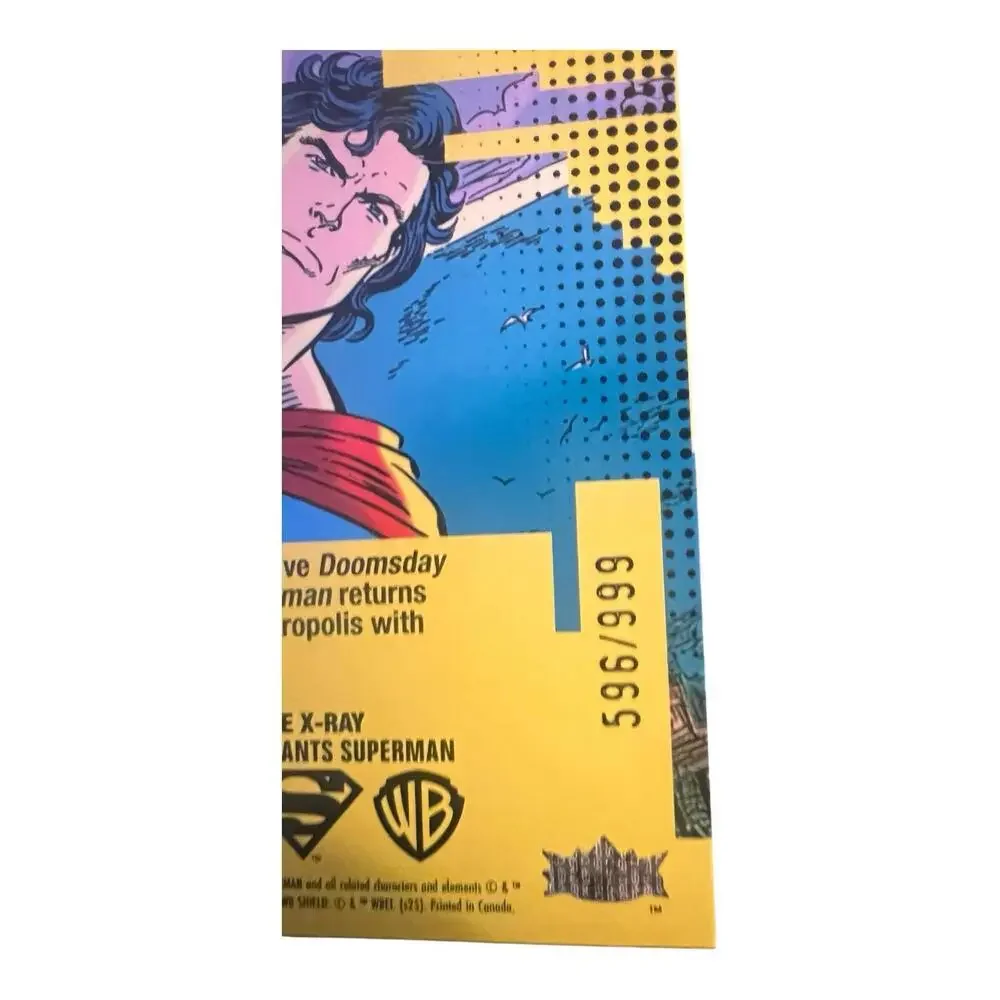 2025 Fleer Brilliants Superman #70 Superman - DC Comics Blue Refractor /999
